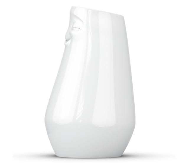 FIFTYEIGHT, Hohe Vase, "Entspannt", Porzellan, weiß FIFTYEIGHT, Hohe Vase, "Entspannt", Porzellan, weiß