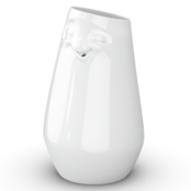 FIFTYEIGHT, Hohe Vase, "Entspannt", Porzellan, weiß FIFTYEIGHT, Hohe Vase, "Entspannt", Porzellan, weiß