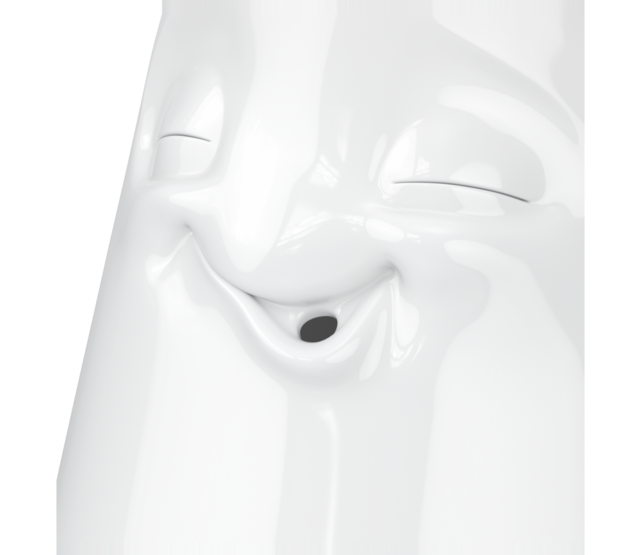 FIFTYEIGHT, Hohe Vase, "Entspannt", Porzellan, weiß FIFTYEIGHT, Hohe Vase, "Entspannt", Porzellan, weiß