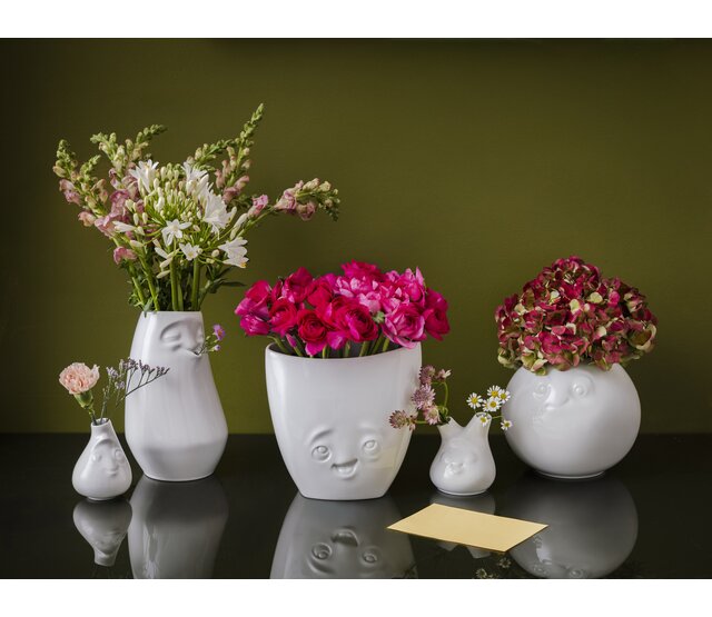 FIFTYEIGHT Weite Vase "Entzückt", weiß, Porzellan