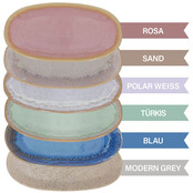 STONEWARE Teller klein, 22,4cm, türkis, handmade