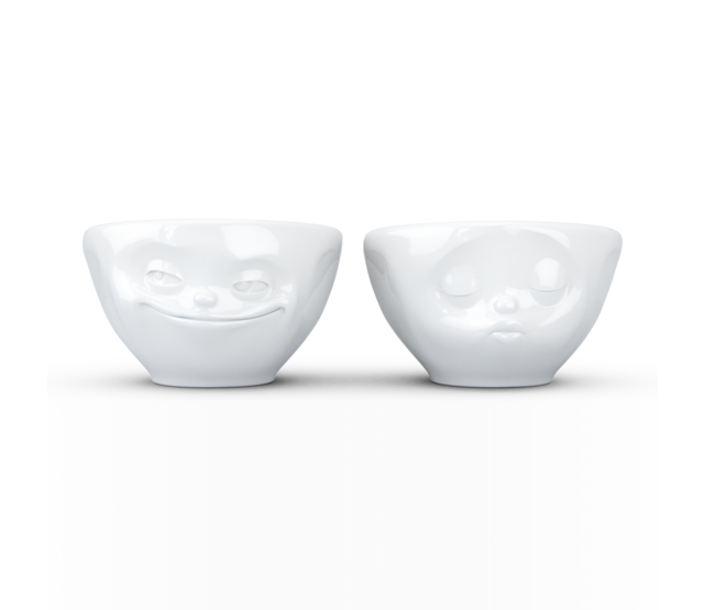 Fiftyeight Kleines-Schälchen Set Nr. 100ml-Küssend/Grinsend