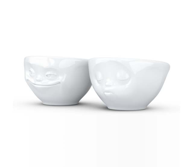 Fiftyeight Kleines-Schälchen Set Nr. 100ml-Küssend/Grinsend