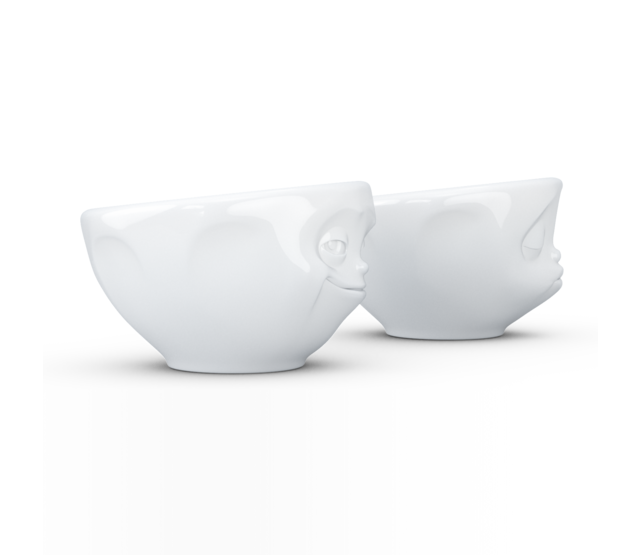 Fiftyeight Kleines-Schälchen Set Nr. 100ml-Küssend/Grinsend