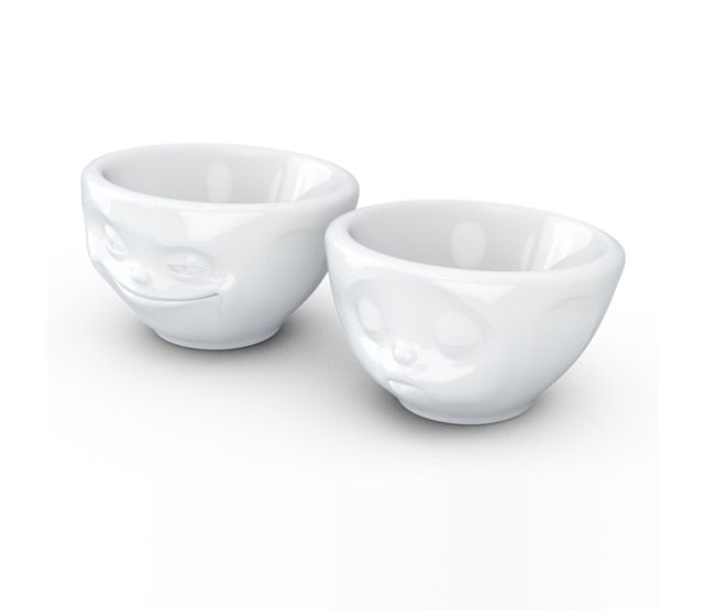 Fiftyeight Kleines-Schälchen Set Nr. 100ml-Küssend/Grinsend