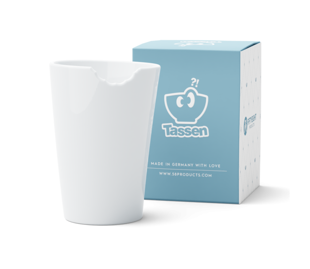 Becher mit Biss, ohne Henkel