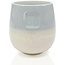 MEA living Tasse ohne Henkel lasiert, blau, Motiv Anker