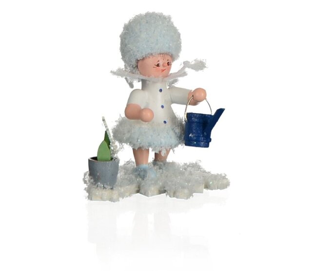 Drechslerei Kuhnert Schneeflöckchen mit Gießkanne