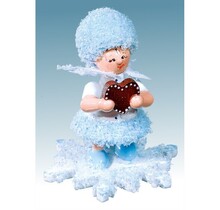 Drechslerei Kuhnert Schneeflöckchen mit Lebkuchenherz