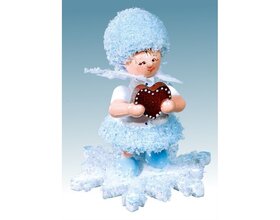 Schneeflöckchen mit Lebkuchenherz