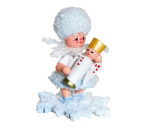 Drechslerei Kuhnert Schneeflöckchen mit Engel