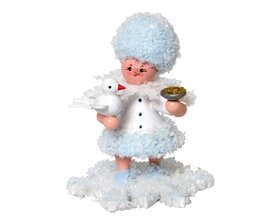Schneeflöckchen mit Taube