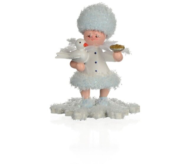 Drechslerei Kuhnert Schneeflöckchen mit Taube
