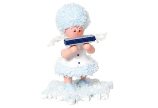 Schneeflöckchen mit Mundharmonika