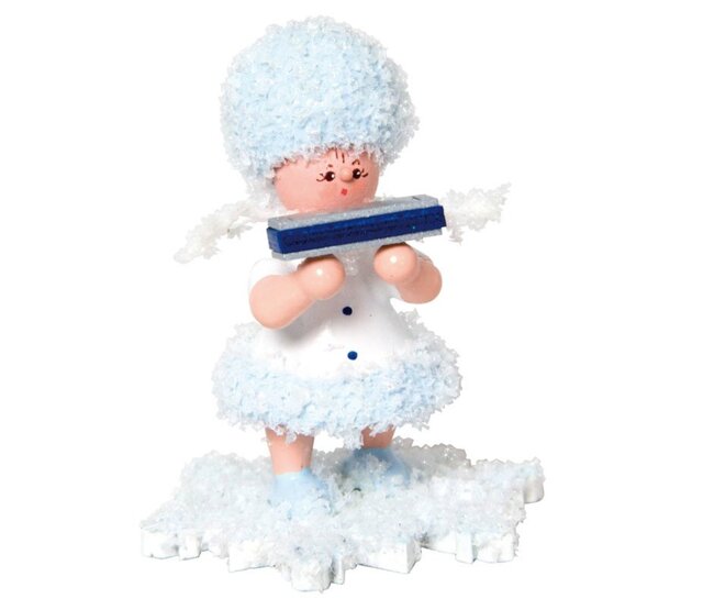 Drechslerei Kuhnert Schneeflöckchen mit Mundharmonika Drechslerei Kuhnert Schneeflöckchen mit Mundharmonika