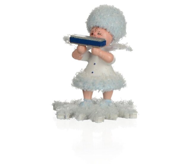 Drechslerei Kuhnert Schneeflöckchen mit Mundharmonika Drechslerei Kuhnert Schneeflöckchen mit Mundharmonika