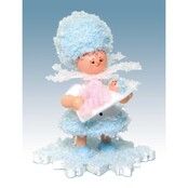 Drechslerei Kuhnert Schneeflöckchen mit Baby Mädchen