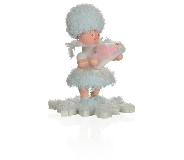 Drechslerei Kuhnert Schneeflöckchen mit Baby Mädchen