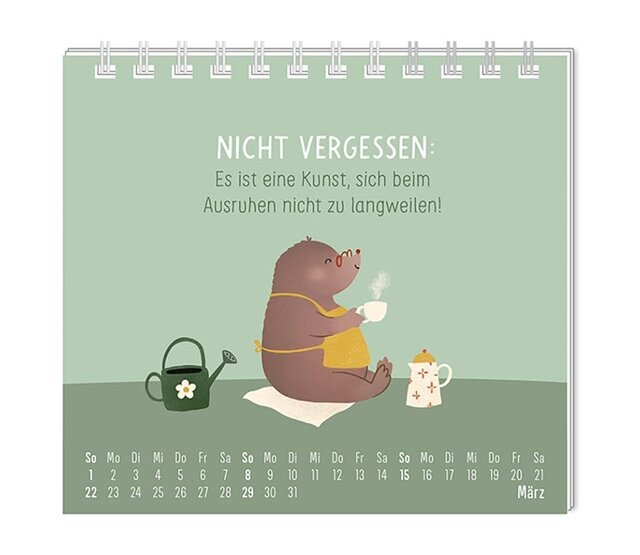 Grafik Werkstatt, Mini-Kalender 2026, Einfach mal nichts tun