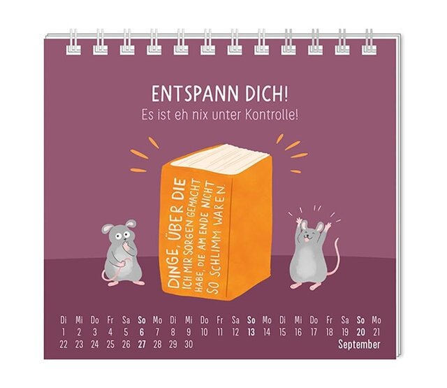 Grafik Werkstatt, Mini-Kalender 2026, Einfach mal nichts tun