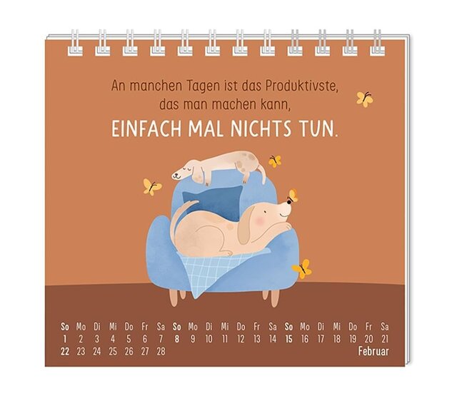 Grafik Werkstatt, Mini-Kalender 2026, Einfach mal nichts tun