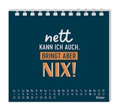 Grafik Werkstatt, Mini-Kalender 2026, Nett kann ich auch