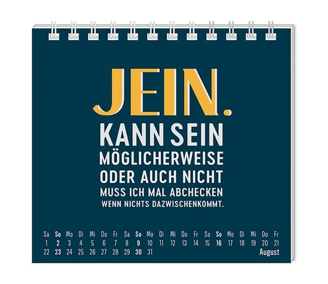Grafik Werkstatt, Mini-Kalender 2026, Nett kann ich auch