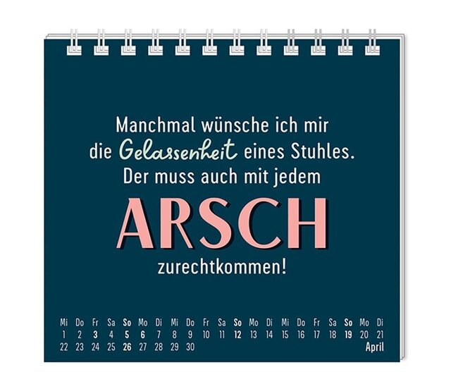 Grafik Werkstatt, Mini-Kalender 2026, Nett kann ich auch