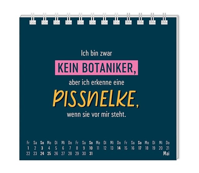 Grafik Werkstatt, Mini-Kalender 2026, Nett kann ich auch