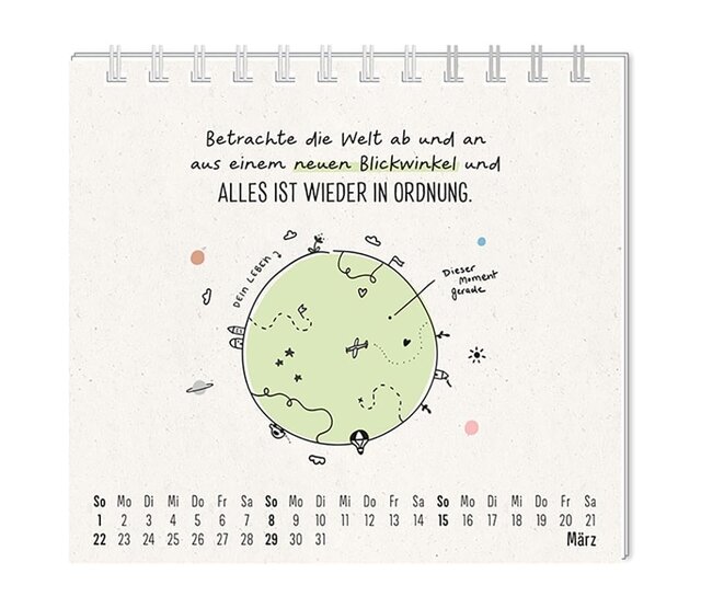 Grafik Werkstatt, Mini-Kalender 2026, Man muss mit allem rechnen