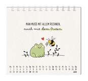 Grafik Werkstatt, Mini-Kalender 2026, Man muss mit allem rechnen