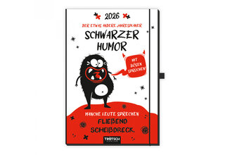 Buchkalender Schwarzer Humor 2026