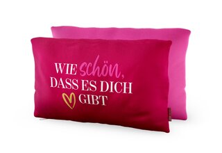 Baumwoll-Kuschel-Kissen, Wie schön, dass es Dich gibt
