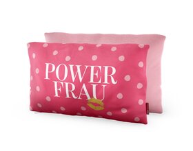 Baumwoll-Kuschel-Kissen, Powerfrau