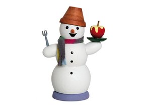 Schneemann mit Bratapfel