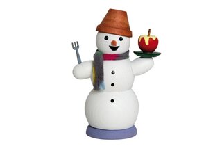 Schneemann mit Bratapfel
