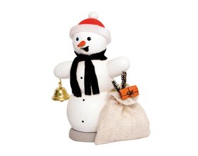 Schneemann mit Geschenkesack