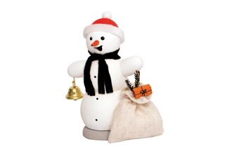 Schneemann mit Geschenkesack
