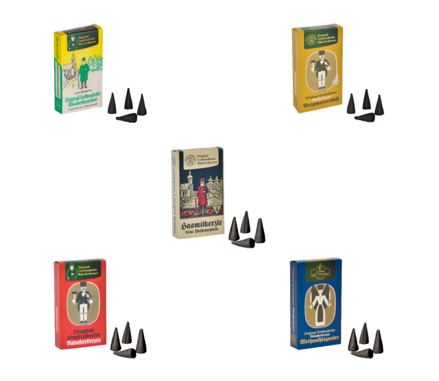 Crottendorfer Räucherkerzen - 5er Set Nostalgie-Serie