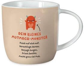 Gute Laune Tasse, "Das kleine Mutmach-Monster"