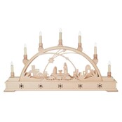 Seidel Schwibbogen Christi Geburt mit Sockel, LED Seidel Schwibbogen Christi Geburt mit Sockel, LED