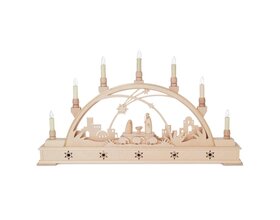 Seidel Schwibbogen Christi Geburt mit Sockel, LED