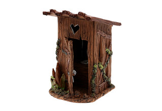 Keramik Räucherhaus, "Stilles Örtchen", groß