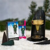 Räucherkerzen-Weihrauchbrenner aus Messing in Schwarz