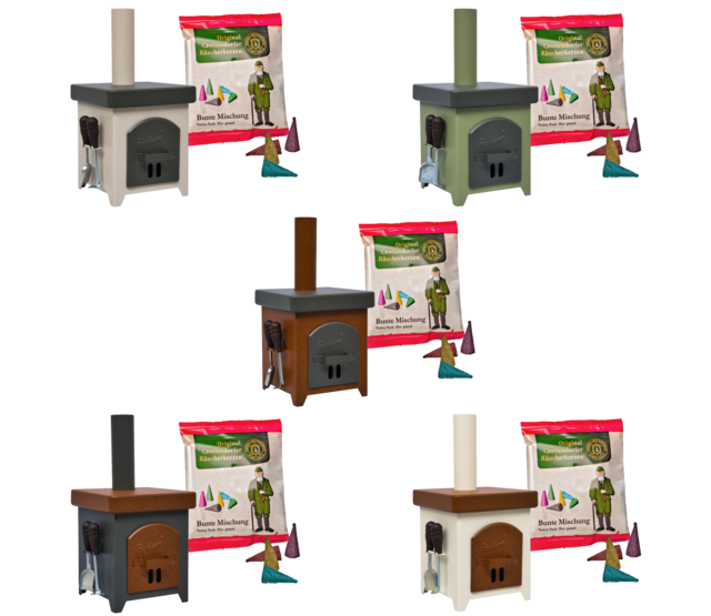Räucherkerzenofen Hüttenofen  aus Feinblech