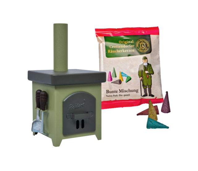 Räucherkerzenofen Hüttenofen  aus Feinblech