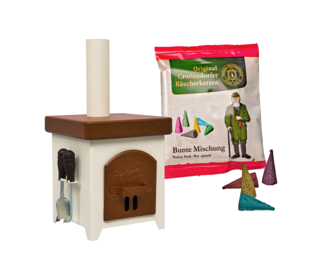 Räucherkerzenofen Hüttenofen  aus Feinblech