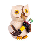 Drechslerei Kuhnert Holzfigur-Mini Eule mit Bergmann Drechslerei Kuhnert Holzfigur-Mini Eule mit Bergmann