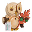 Drechslerei Kuhnert Drechslerei Kuhnert Holzfigur-Mini Eule Jahres-Minieule 2025/Rot-Eiche