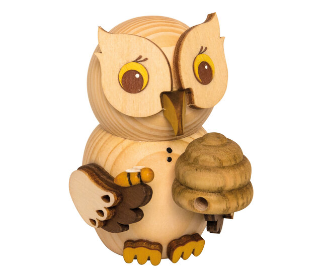 Drechslerei Kuhnert Holzfigur-Mini Eule Imker Drechslerei Kuhnert Holzfigur-Mini Eule Imker